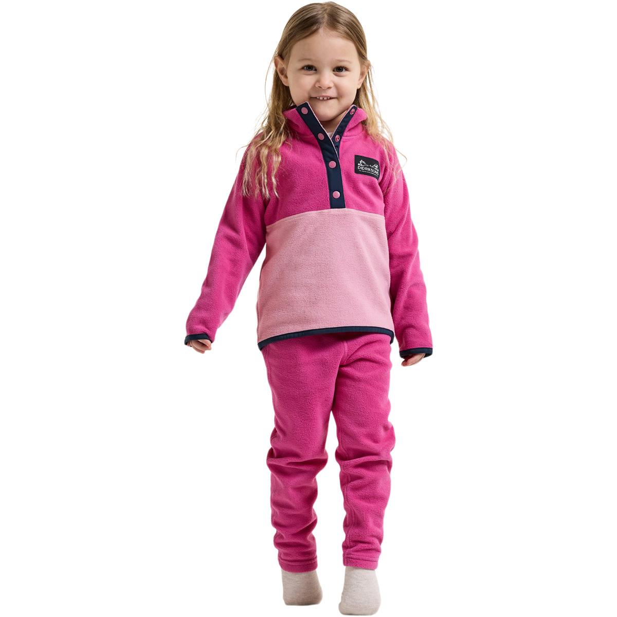 Didriksons Monte Fleecetrøje Børn CACTUS PINK