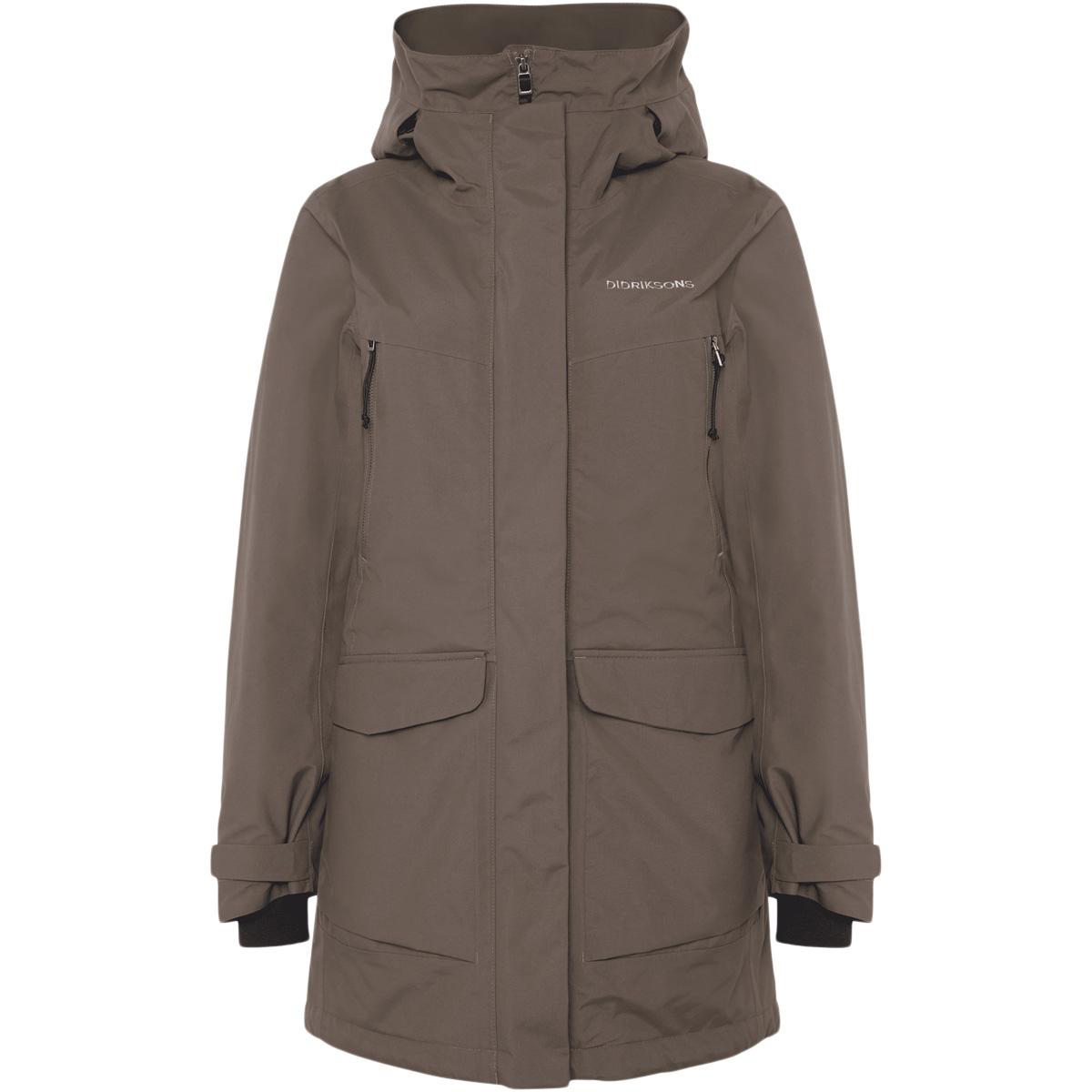 Didriksons Felia Parka Jakke Dame MOCHA BROWN