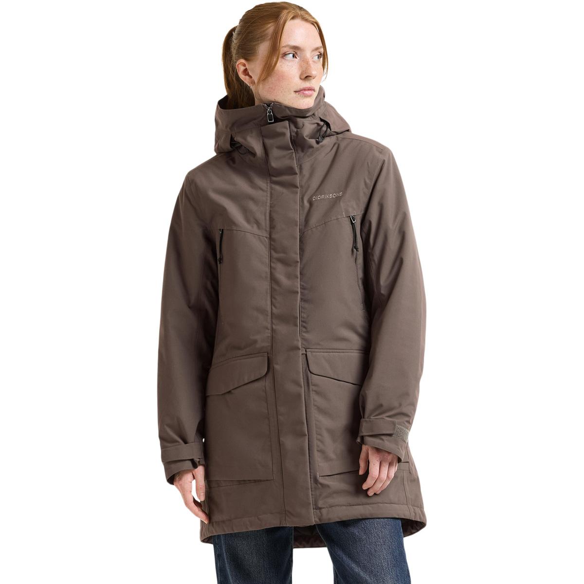 Didriksons Felia Parka Jakke Dame MOCHA BROWN