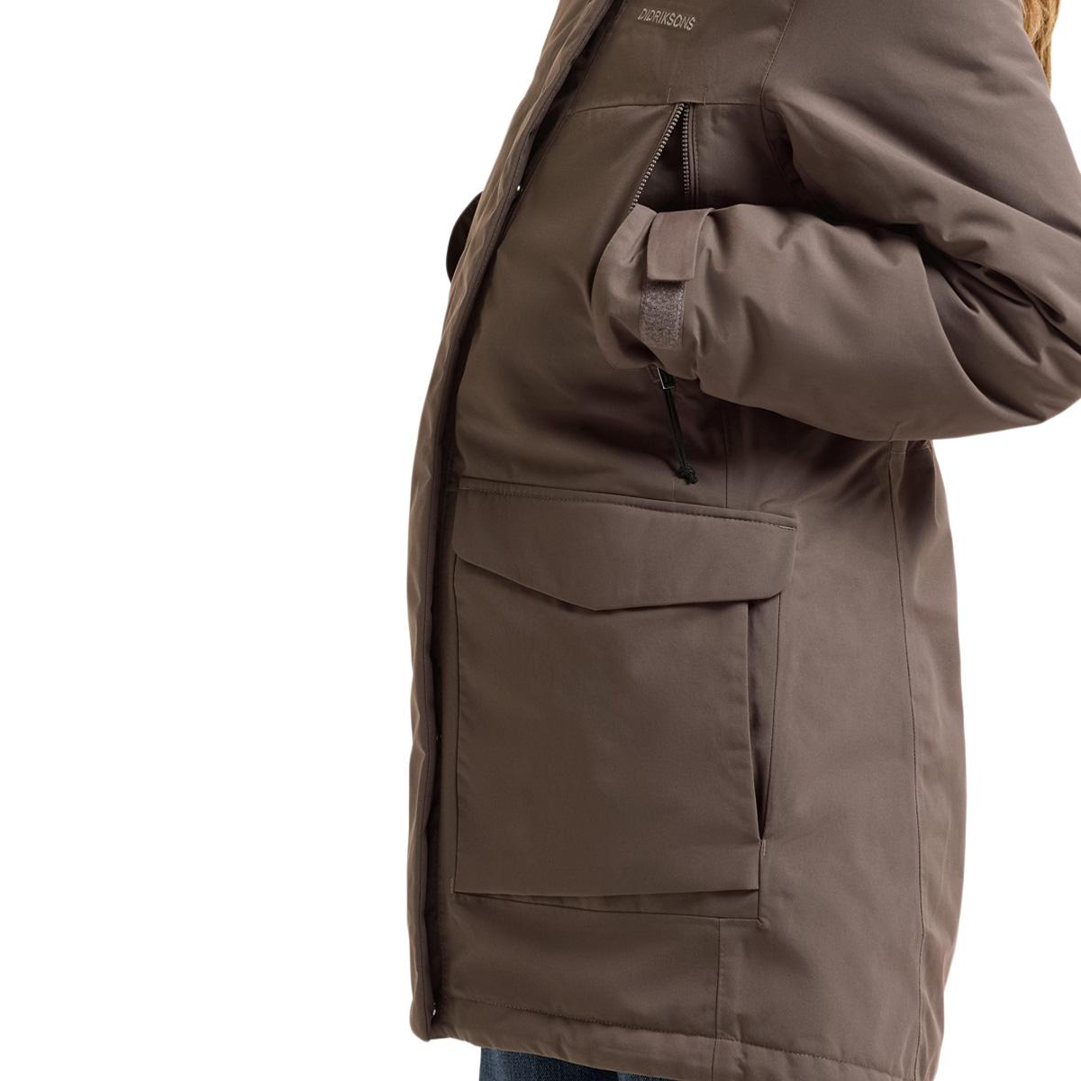 Didriksons Felia Parka Jakke Dame MOCHA BROWN