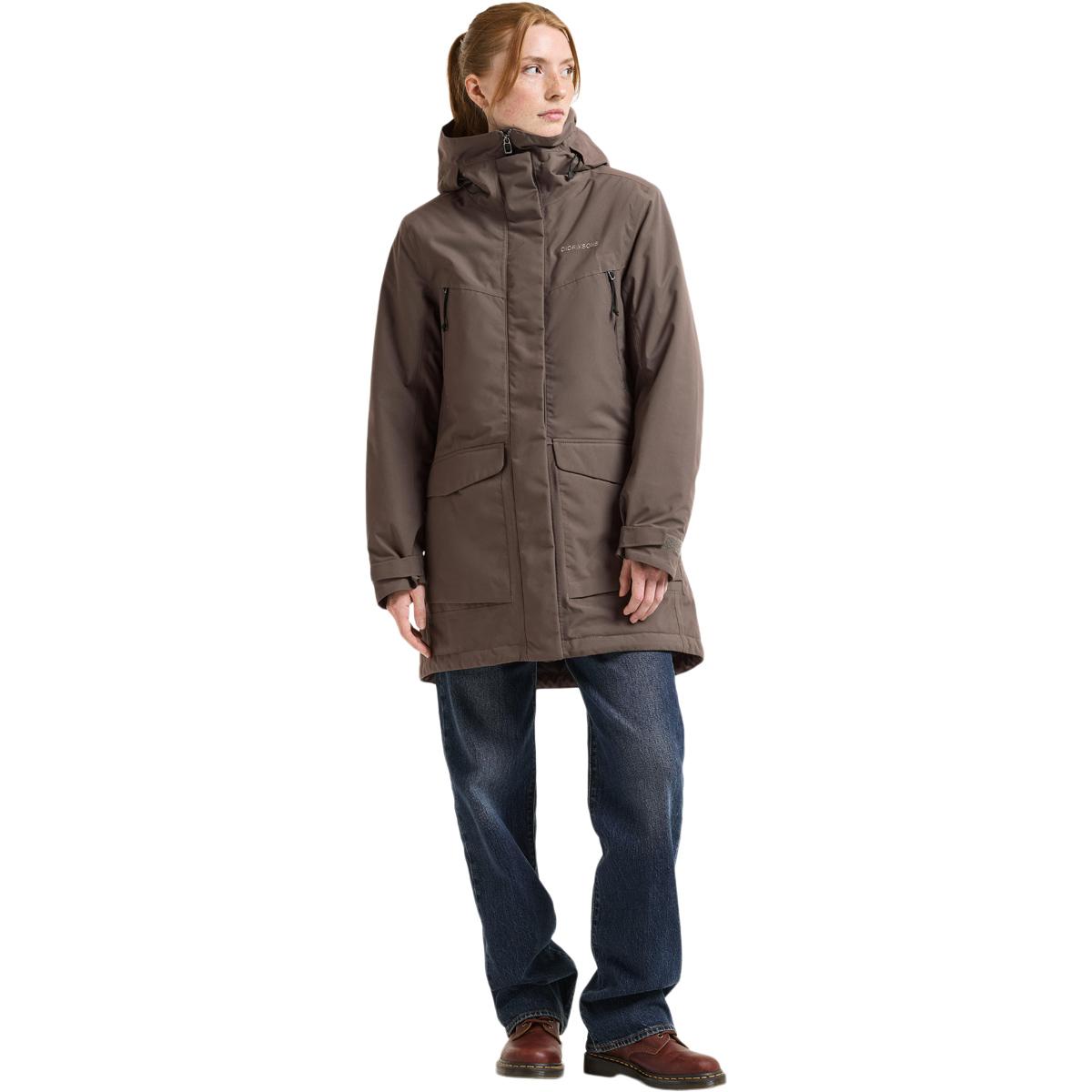 Didriksons Felia Parka Jakke Dame MOCHA BROWN