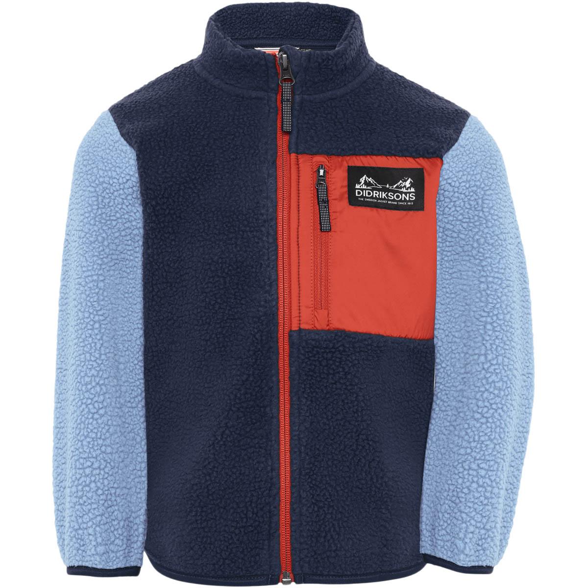 Didriksons Anten Full Zip Fleecetrøye Barn WINTER BLUE