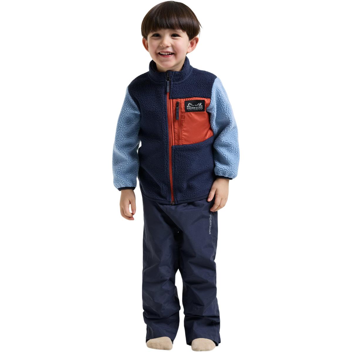 Didriksons Anten Full Zip Fleecetrøye Barn WINTER BLUE