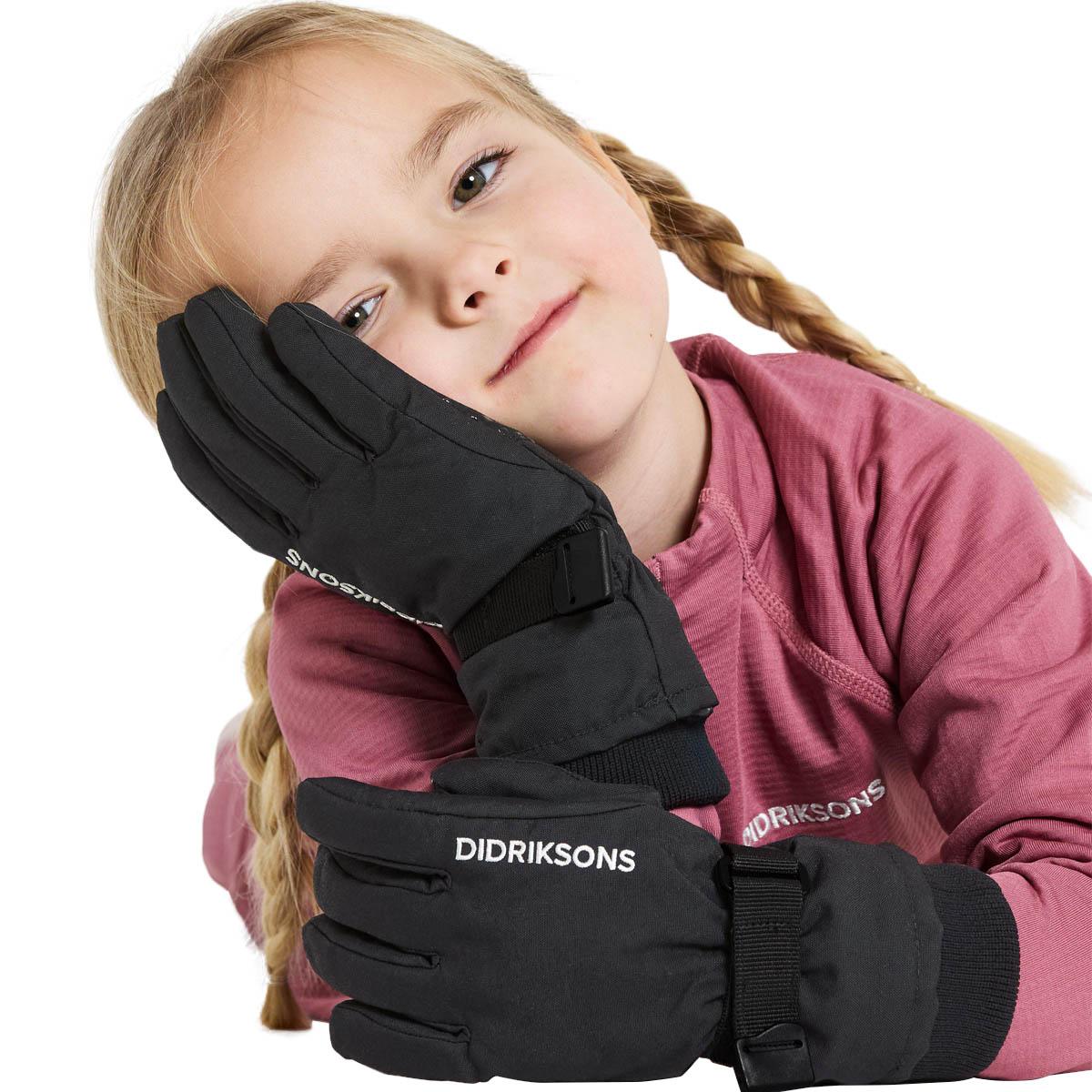 Didriksons Biggles Hansker Barn BLACK