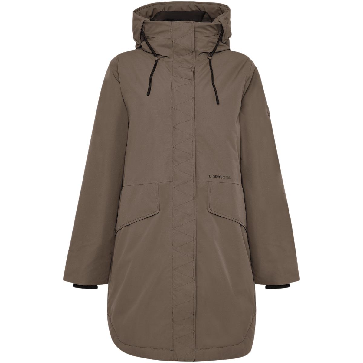 Didriksons Lilian Parka Vinterjakke Dame MOCHA BROWN