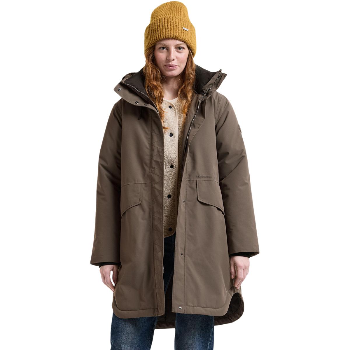 Didriksons Lilian Parka Vinterjakke Dame MOCHA BROWN