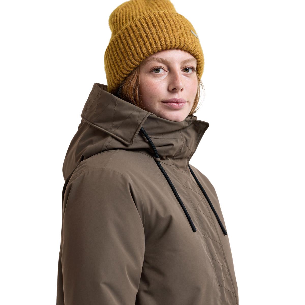 Didriksons Lilian Parka Vinterjakke Dame MOCHA BROWN