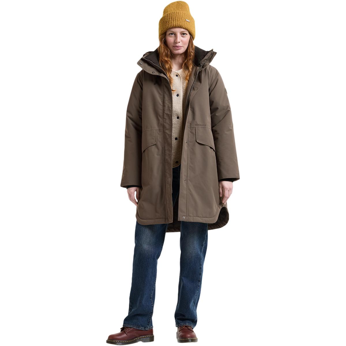 Didriksons Lilian Parka Vinterjakke Dame MOCHA BROWN