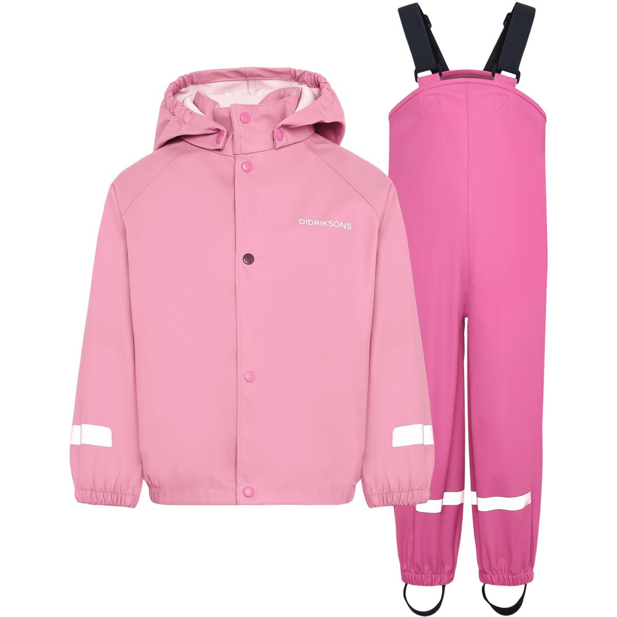 Didriksons Slaskeman PU Regnsæt Børn Rose/Pink