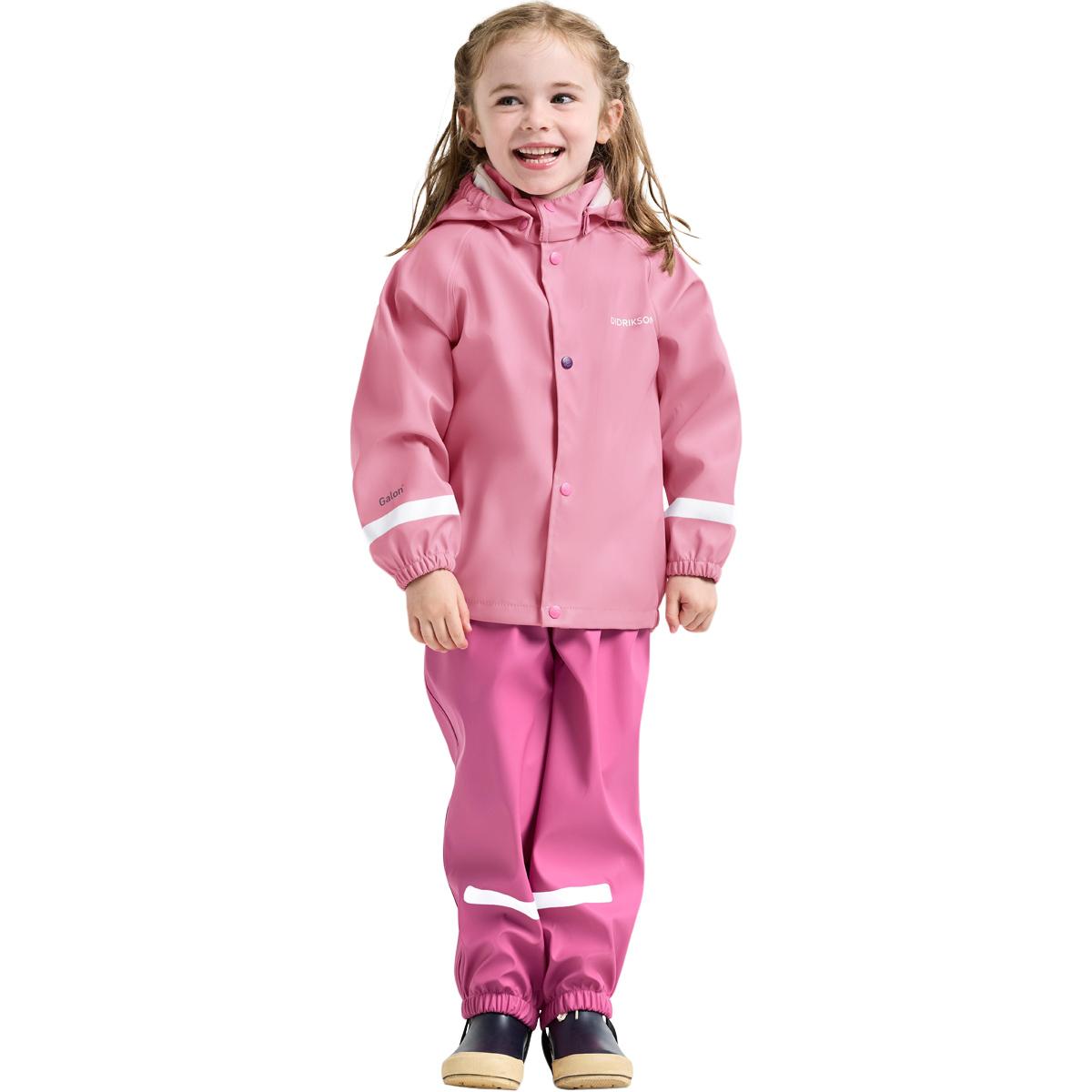 Didriksons Slaskeman PU Regnsæt Børn Rose/Pink