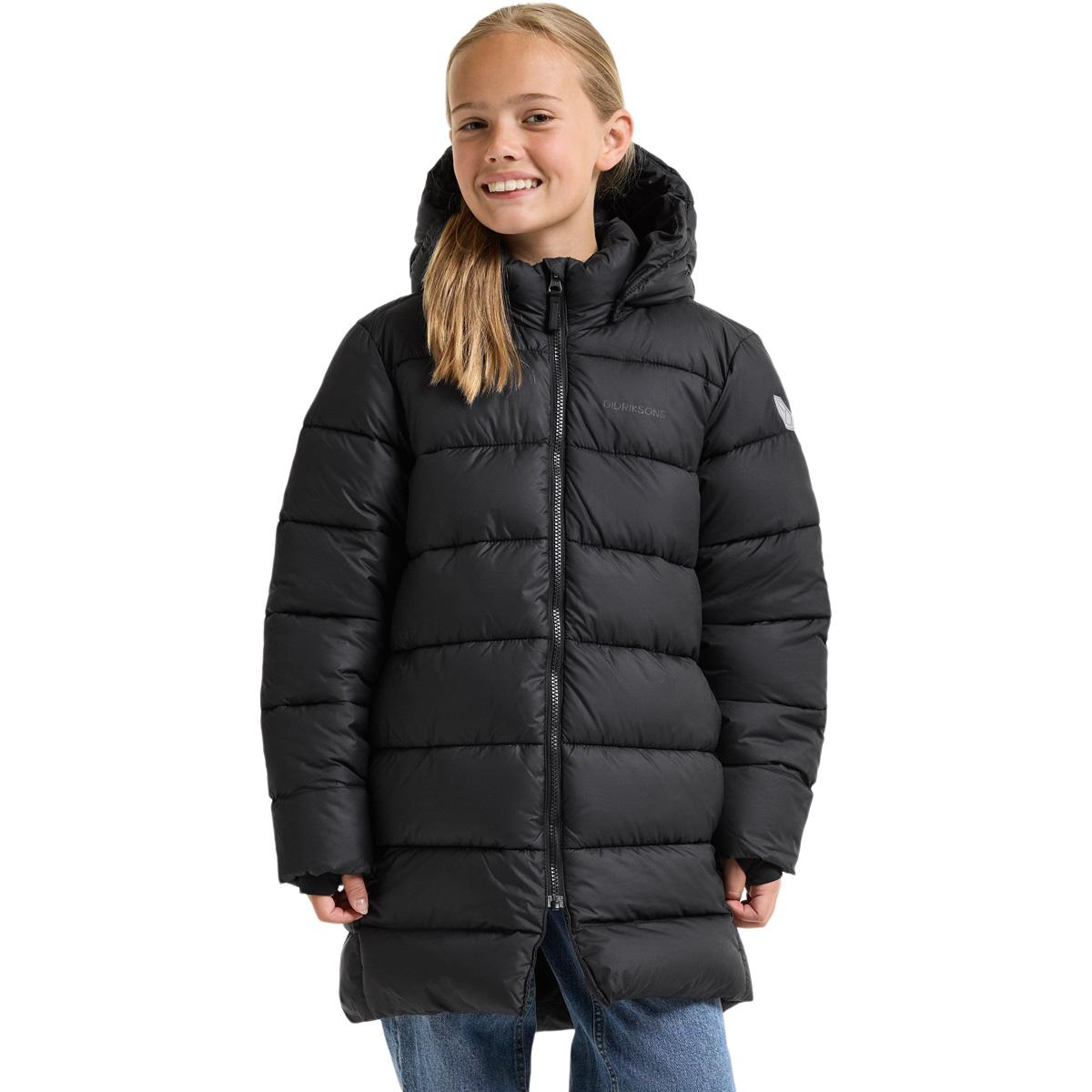 Didriksons Scoria Parka Dynejakke Børn BLACK