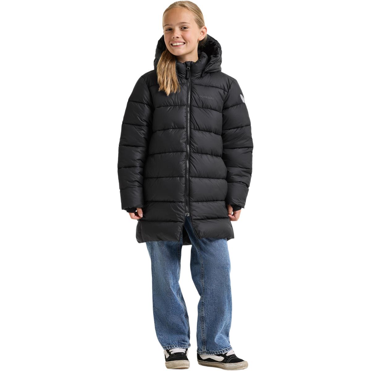 Didriksons Scoria Parka Dynejakke Børn BLACK