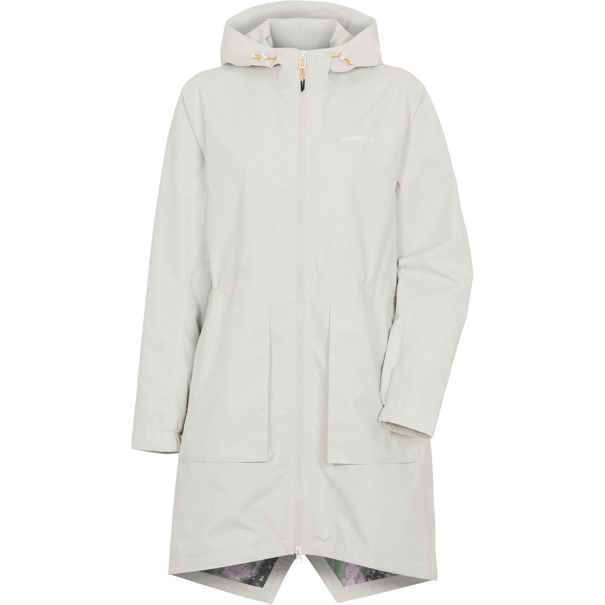 Didriksons Bella Parka Jakke Dame SILVER WHITE