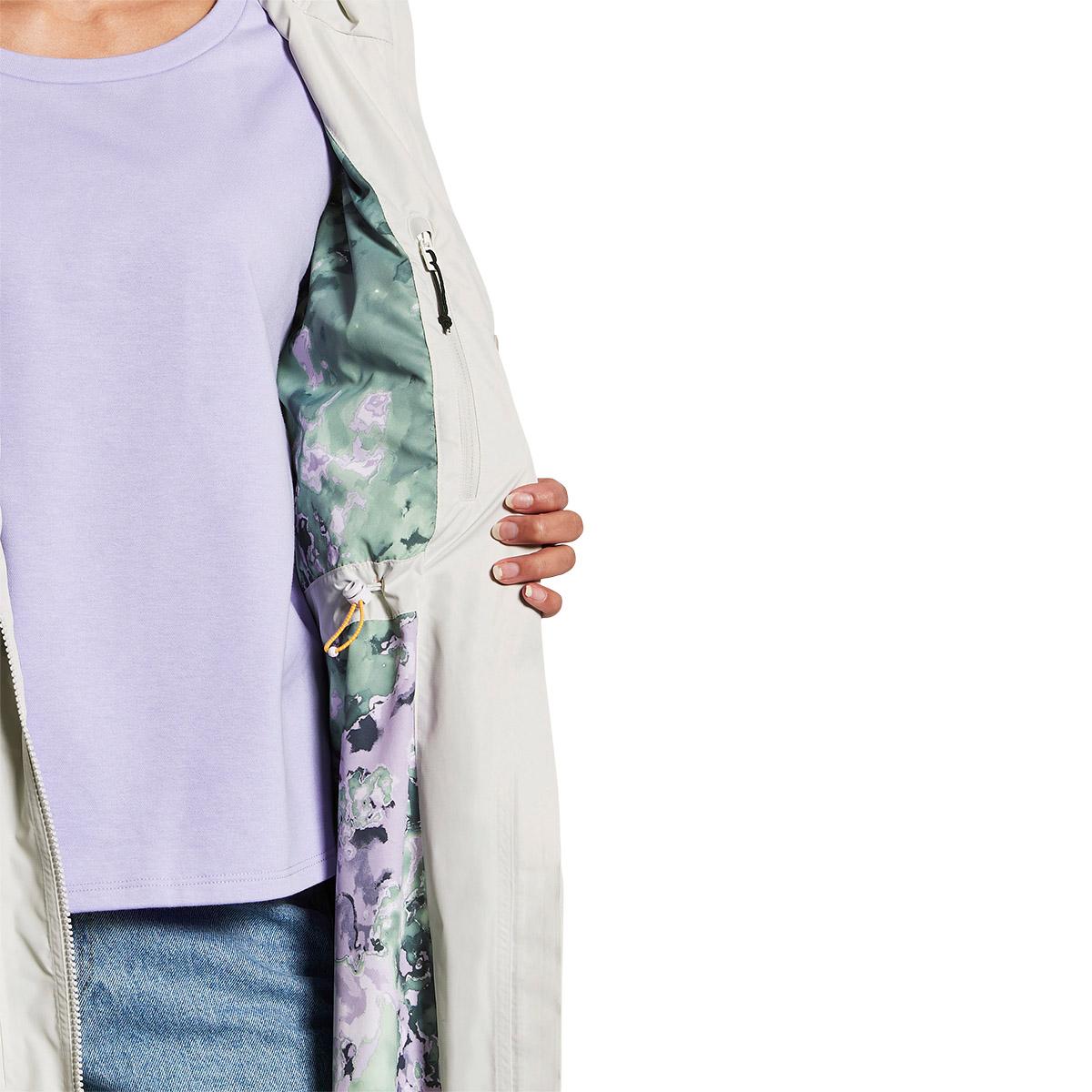 Didriksons Bella Parka Jakke Dame SILVER WHITE