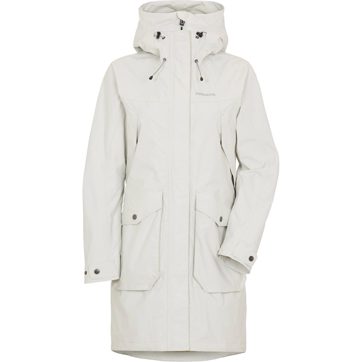 Didriksons Thelma Parka Jakke Dame SILVER WHITE