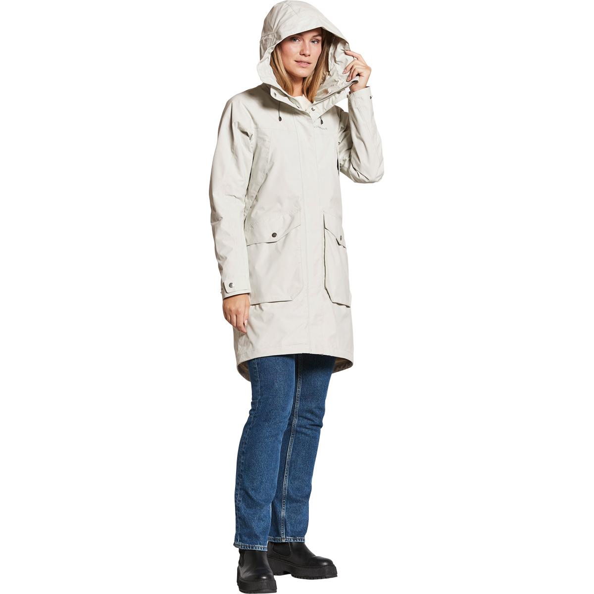 Didriksons Thelma Parka Jakke Dame SILVER WHITE