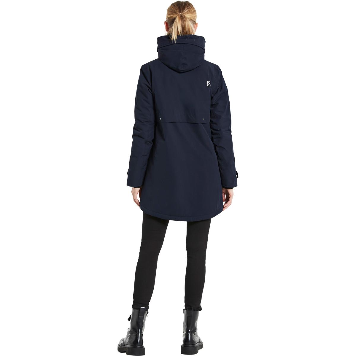 Didriksons Helle Parka Vinterjakke Dame DARK NIGHT BLUE