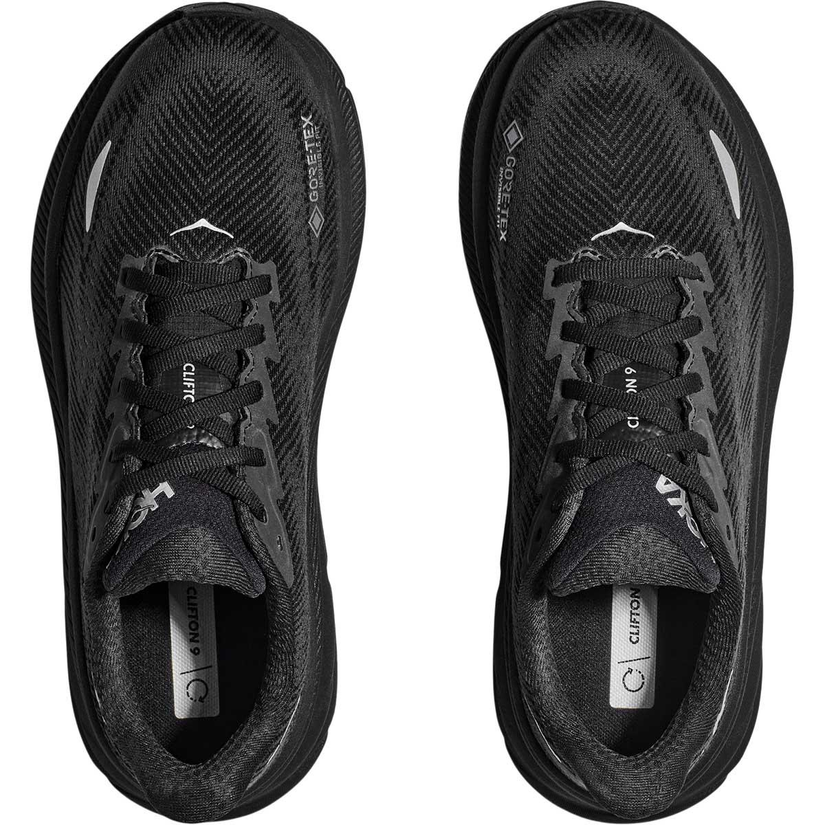 HOKA Clifton 9 GTX Joggesko Dame BLACK / BLACK