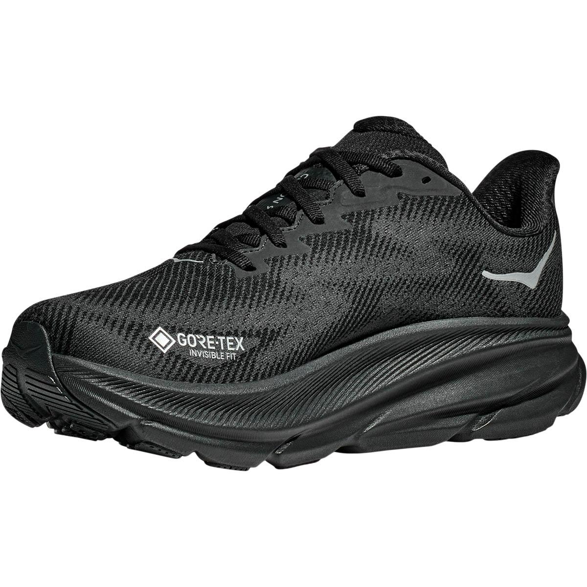 HOKA Clifton 9 GTX Joggesko Dame BLACK / BLACK
