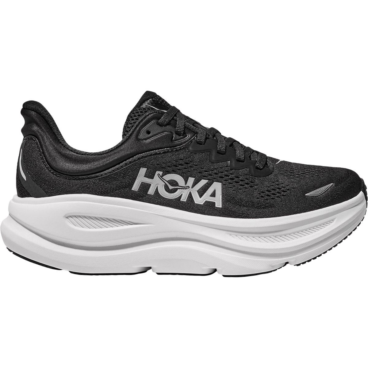 HOKA Bondi 9 Løbesko Herre BLACK / WHITE