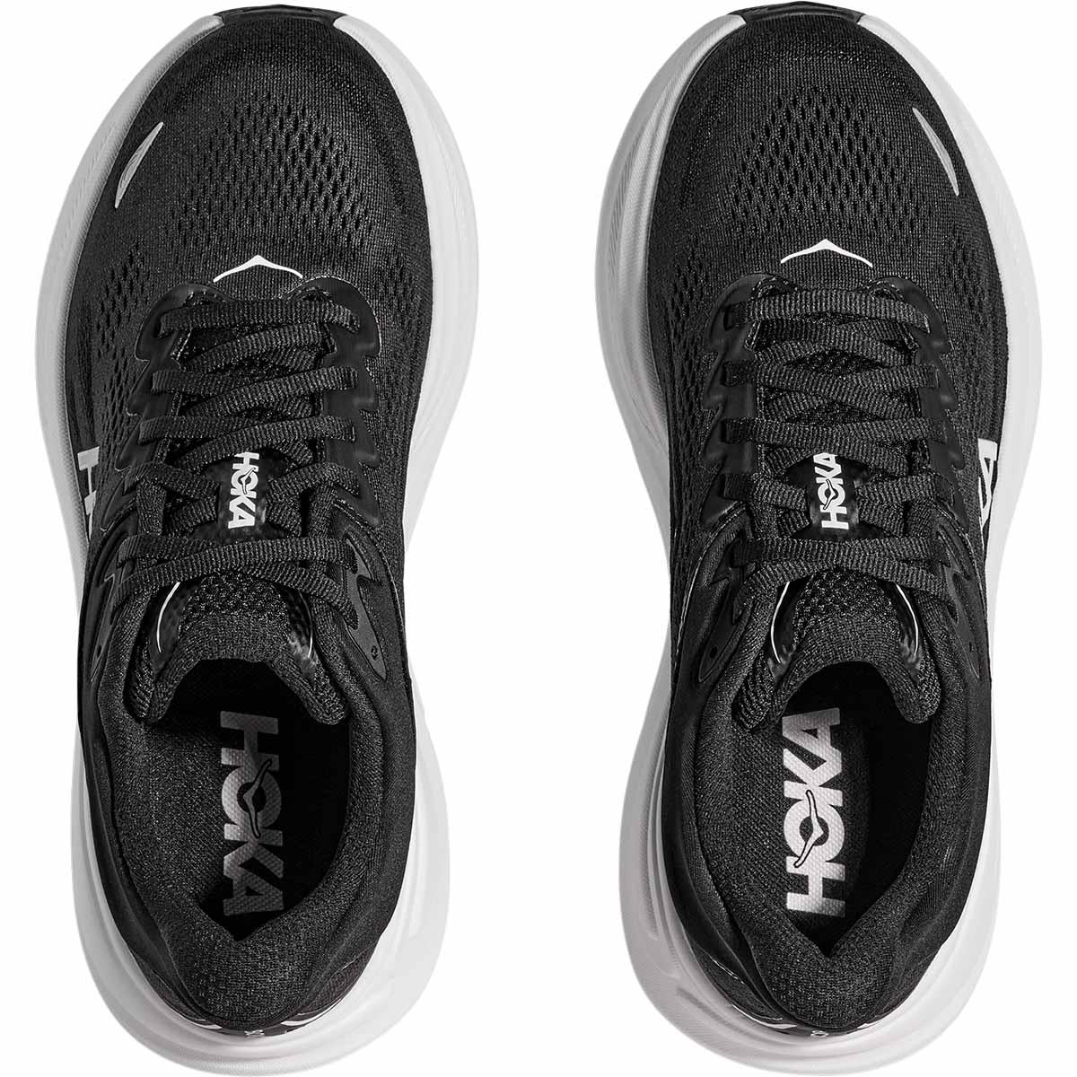 HOKA Bondi 9 Løbesko Herre BLACK / WHITE
