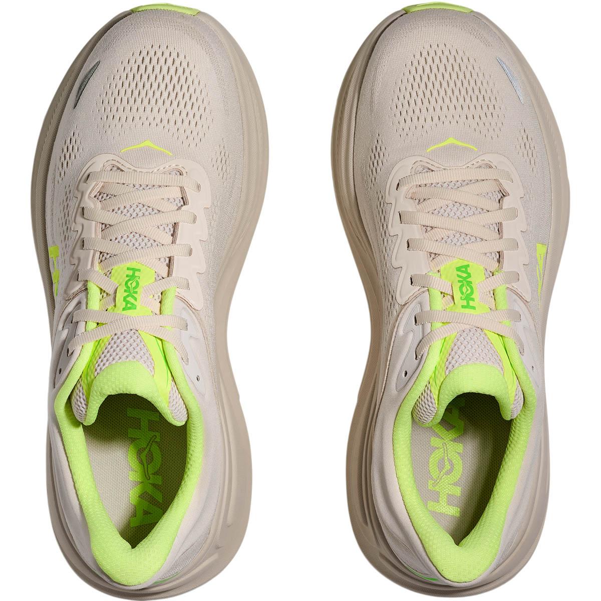 HOKA Bondi 9 Løbesko Herre Beige/Yellow