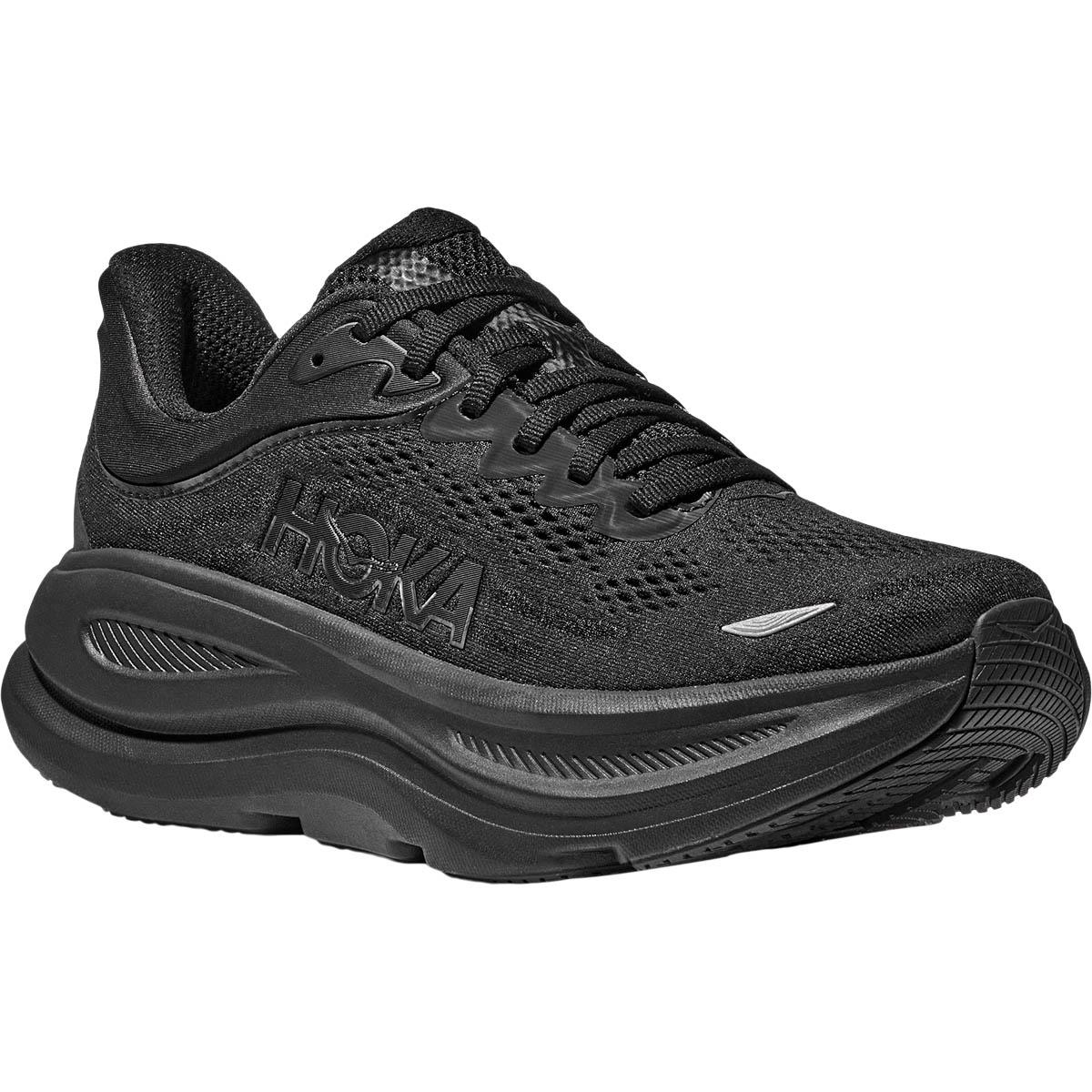 HOKA Bondi 9 Joggesko Dame BLACK / BLACK