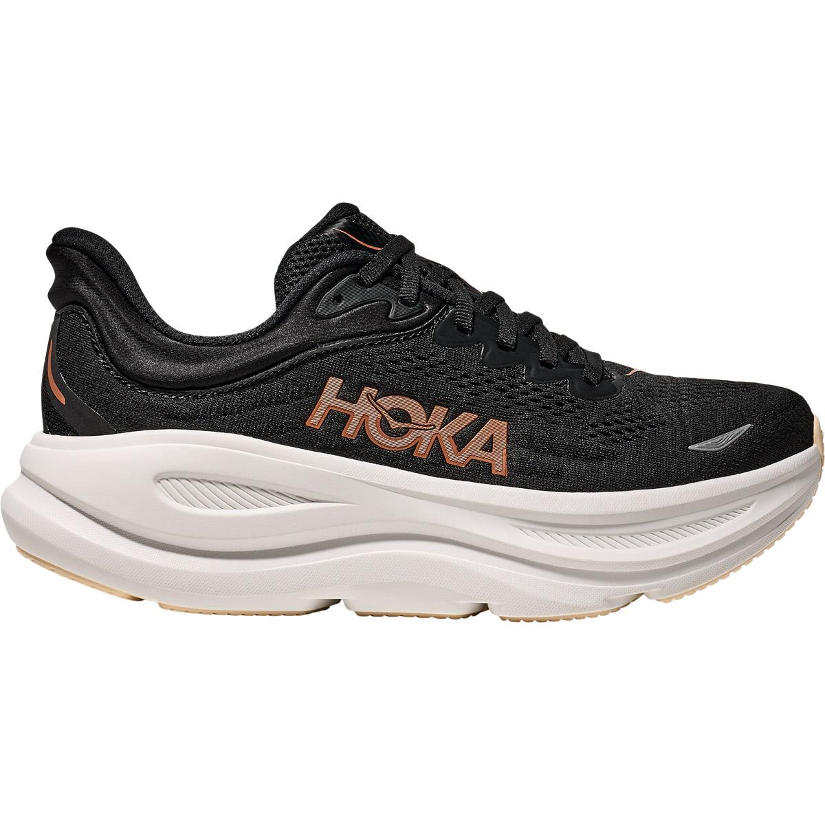 HOKA Bondi 9 Joggesko Dame BLACK / ROSE GOLD