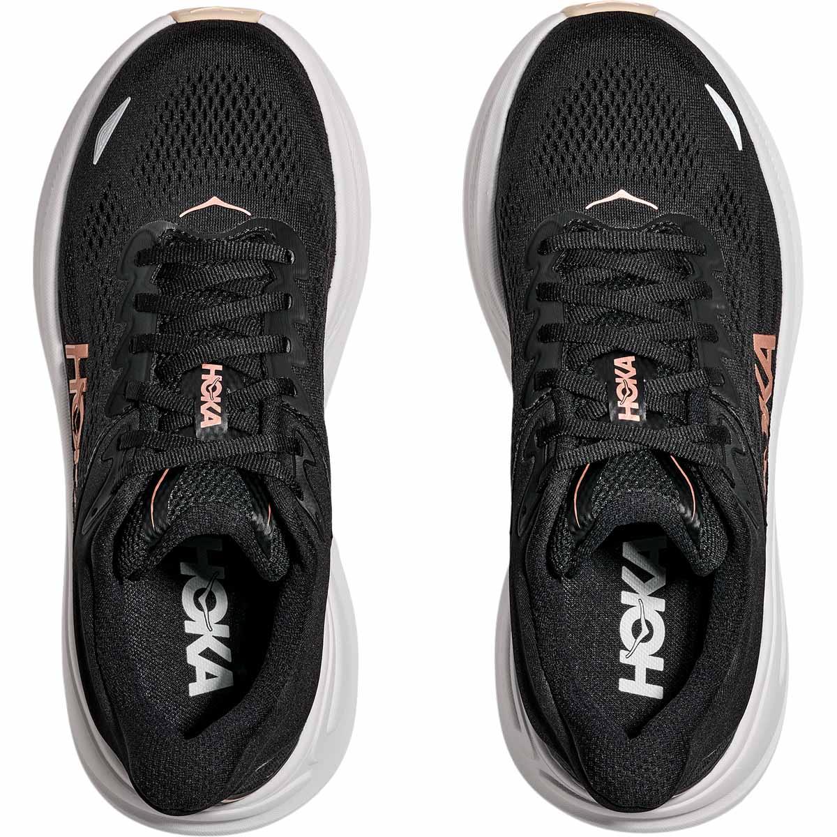 HOKA Bondi 9 Joggesko Dame BLACK / ROSE GOLD