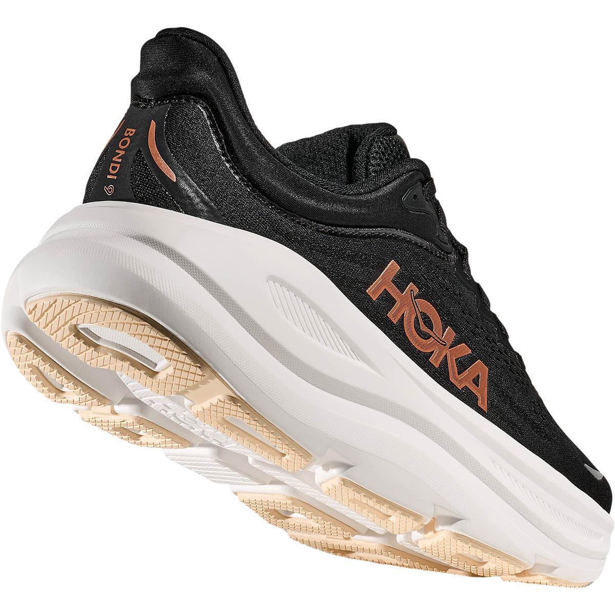 HOKA Bondi 9 Joggesko Dame BLACK / ROSE GOLD