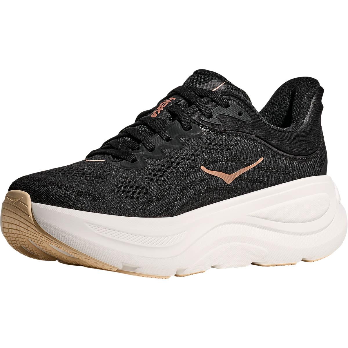 HOKA Bondi 9 Joggesko Dame BLACK / ROSE GOLD