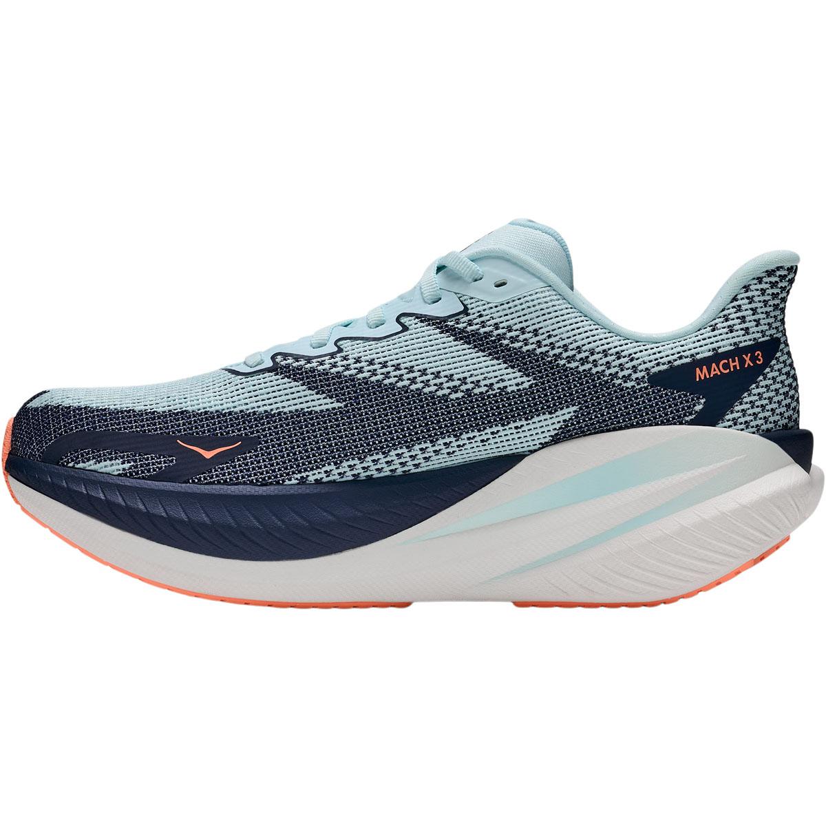 HOKA Mach X 3 Joggesko Dame GLIMMERING BLUE / VARSITY NAVY