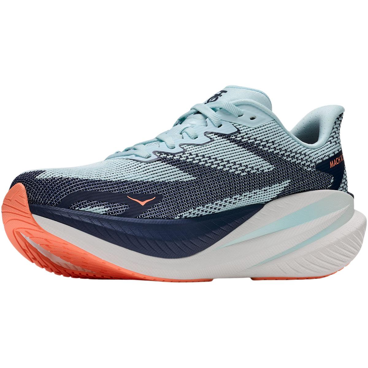 HOKA Mach X 3 Joggesko Dame GLIMMERING BLUE / VARSITY NAVY