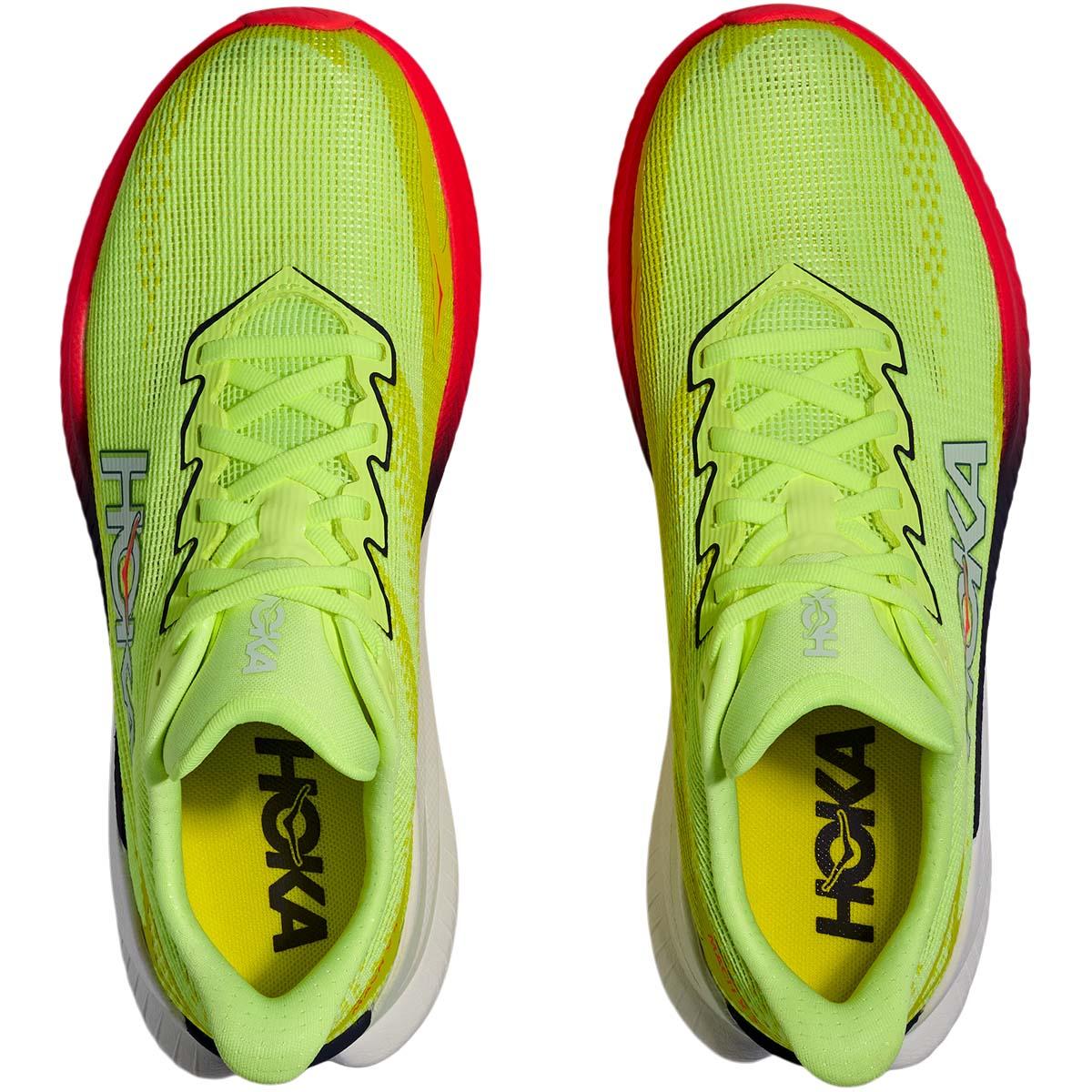 HOKA Mach X 3 Joggesko Dame Yellow/Red