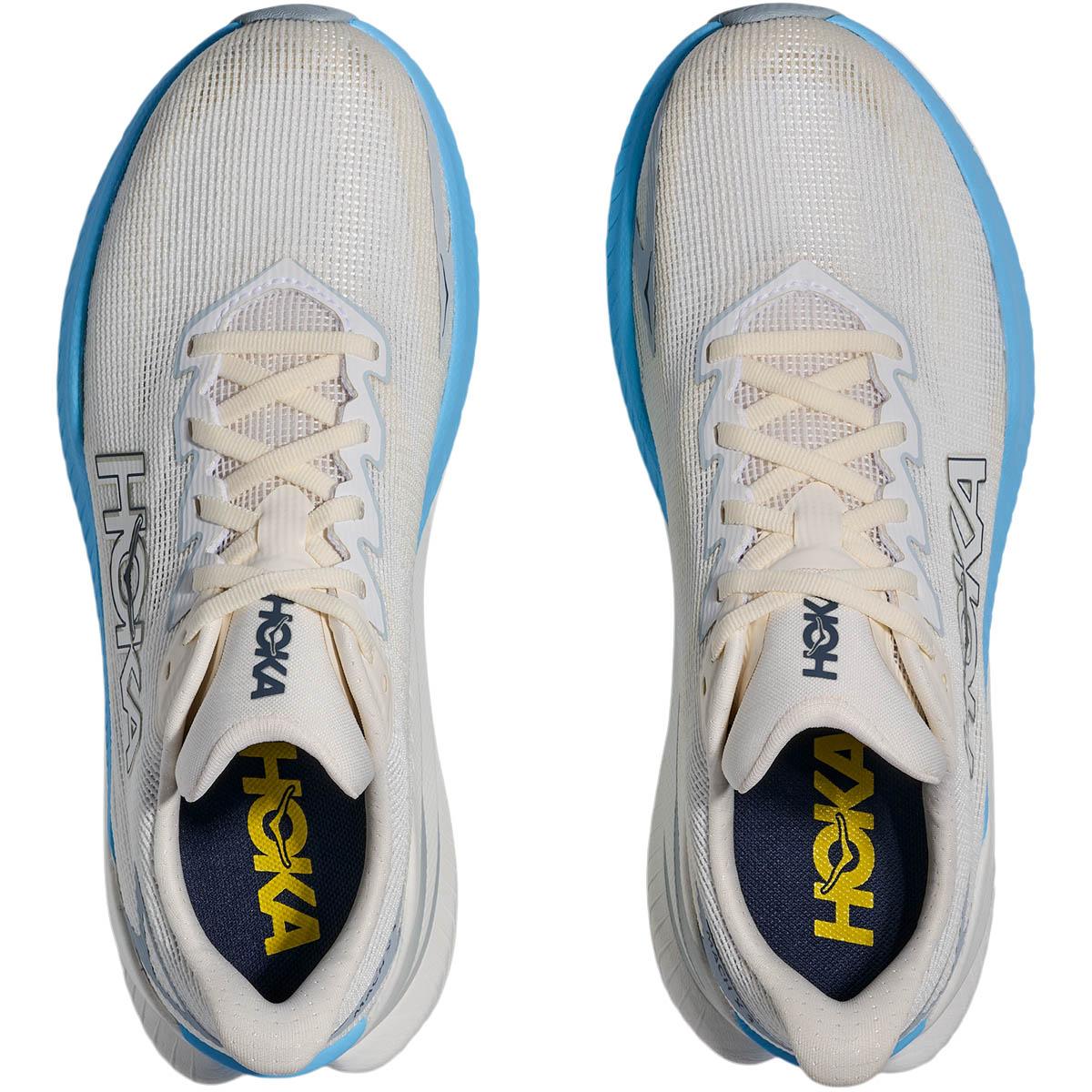 HOKA Mach X 3 Joggesko Dame Beige/Blue