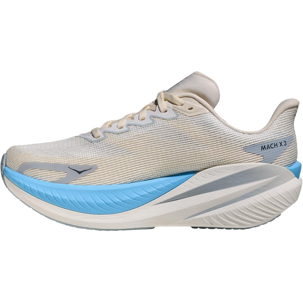 HOKA Mach X 3 Joggesko Dame Beige/Blue