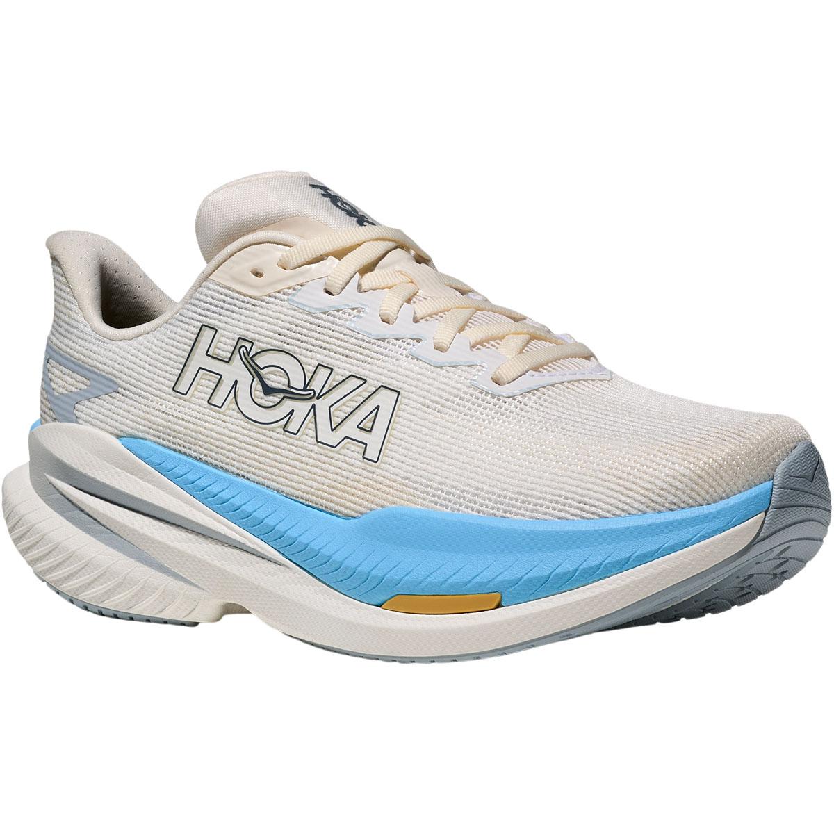 HOKA Mach X 3 Joggesko Dame Beige/Blue