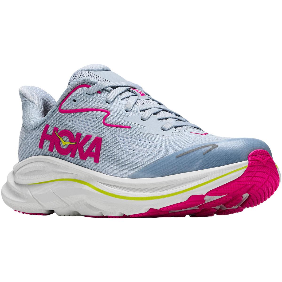 HOKA Clifton 10 Løbesko Børn OVERCAST / NEON DRAGONFRUIT