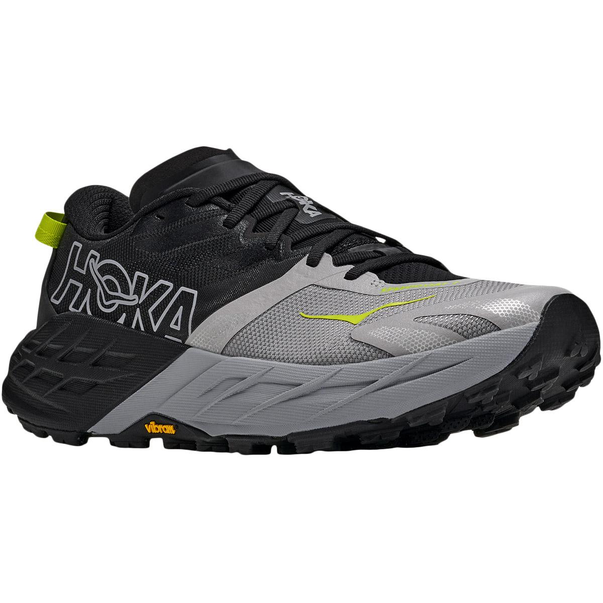 HOKA Speedgoat 7 Trail Løbesko Herre BLACK / STELLAR GREY