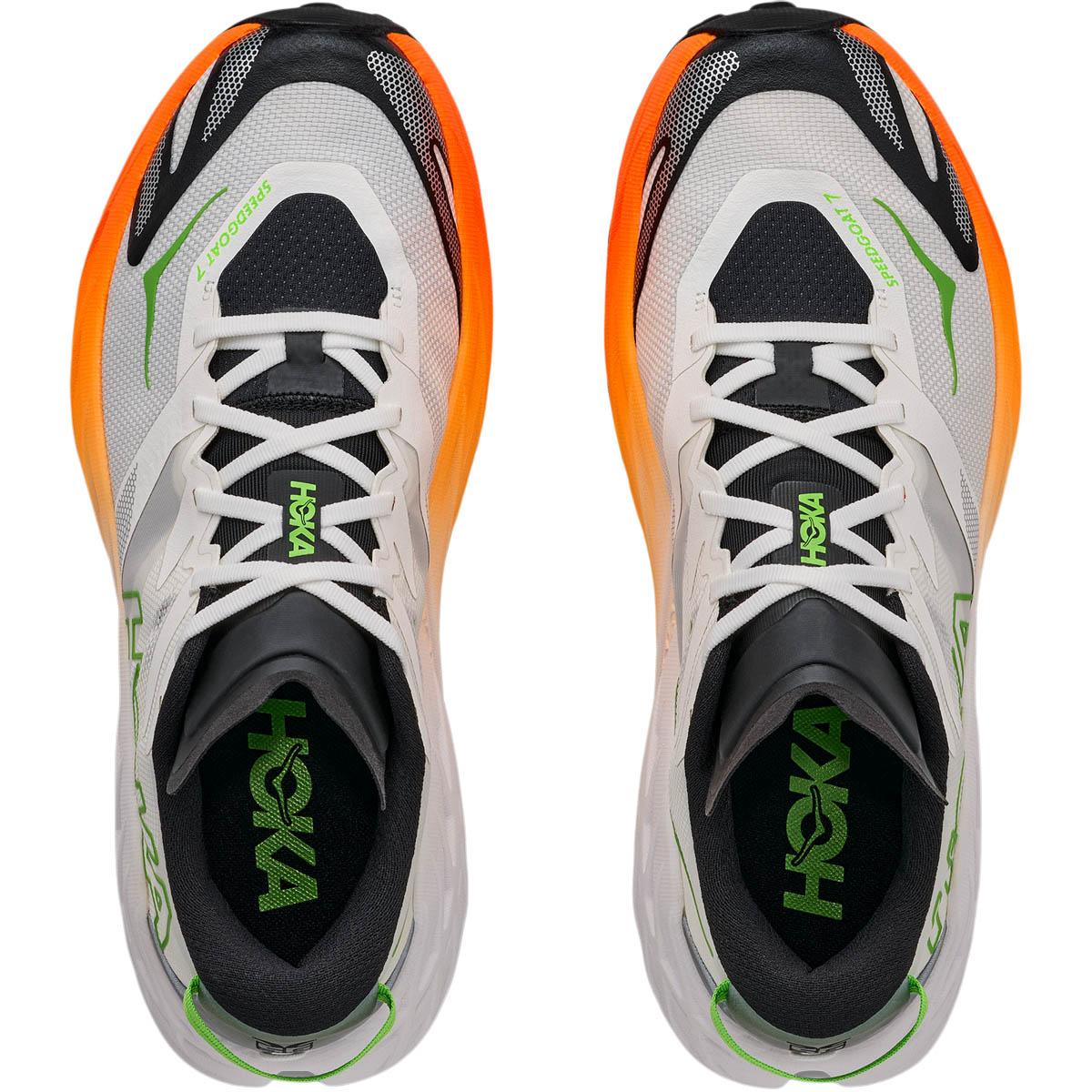 HOKA Speedgoat 7 Trail Løbesko Herre FROST / NEON TANGERINE