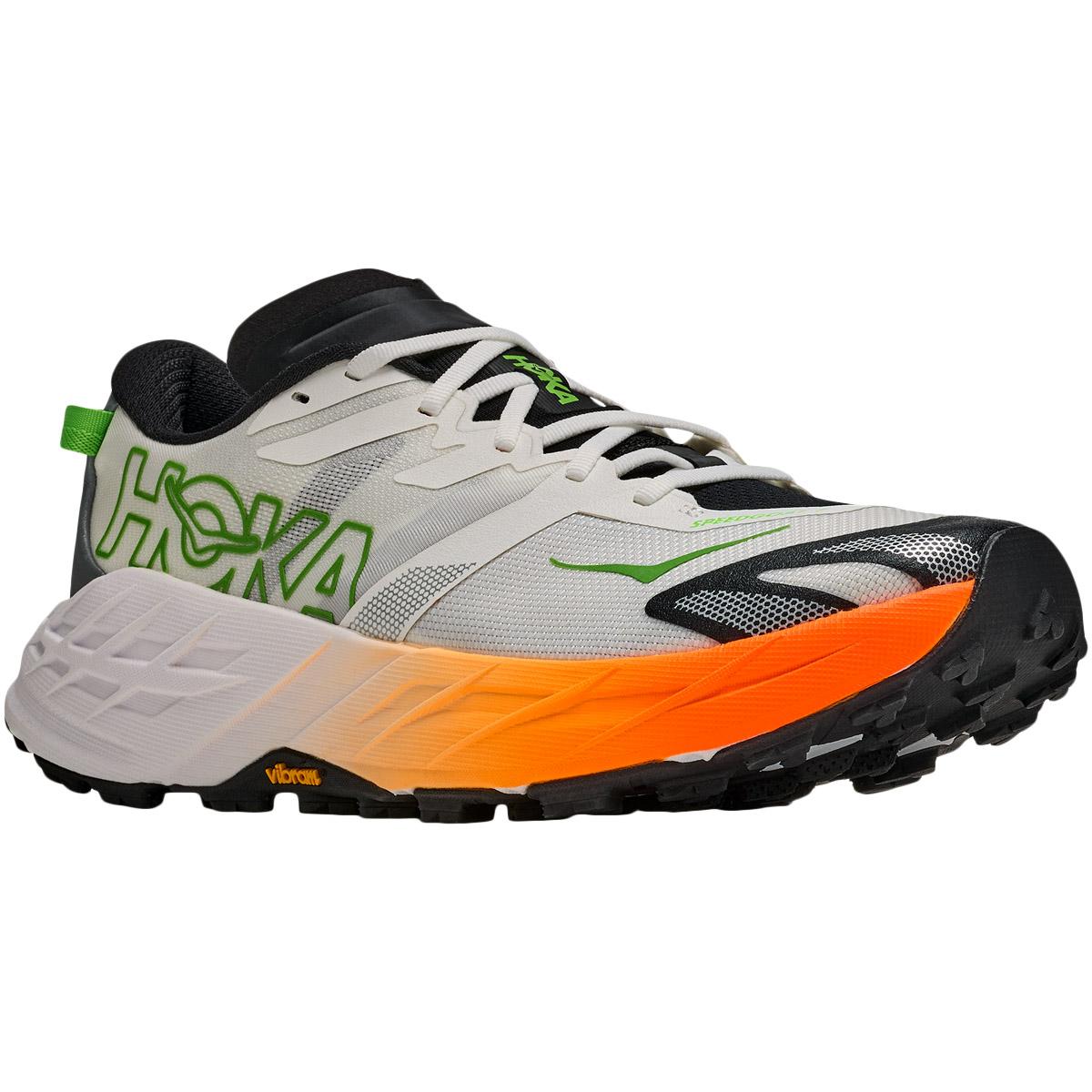 HOKA Speedgoat 7 Trail Løbesko Herre FROST / NEON TANGERINE