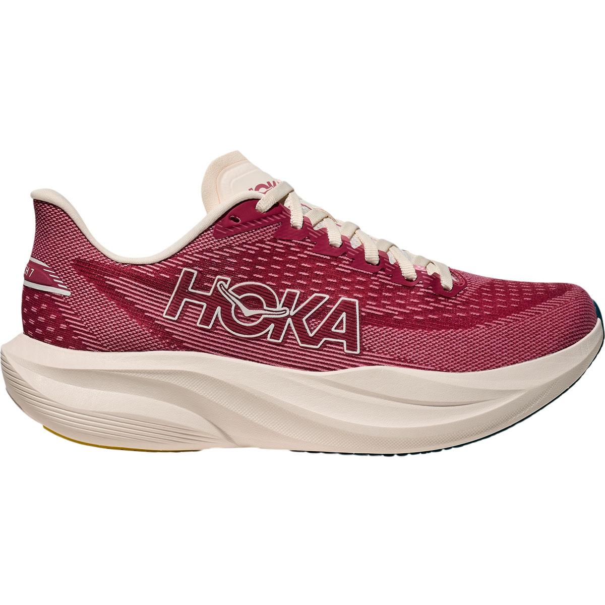 HOKA Mach 7 Joggesko Dame Red/Beige