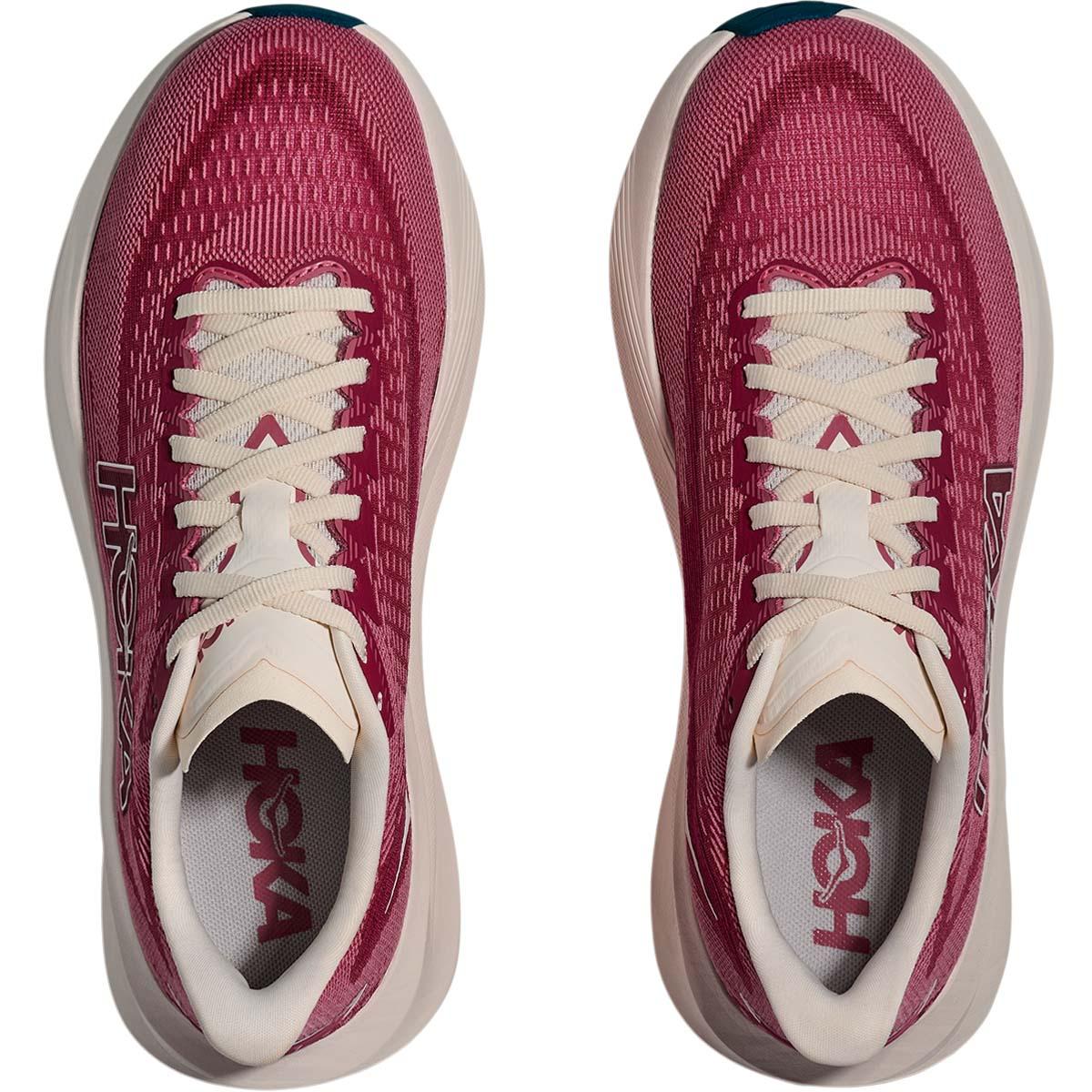 HOKA Mach 7 Joggesko Dame Red/Beige