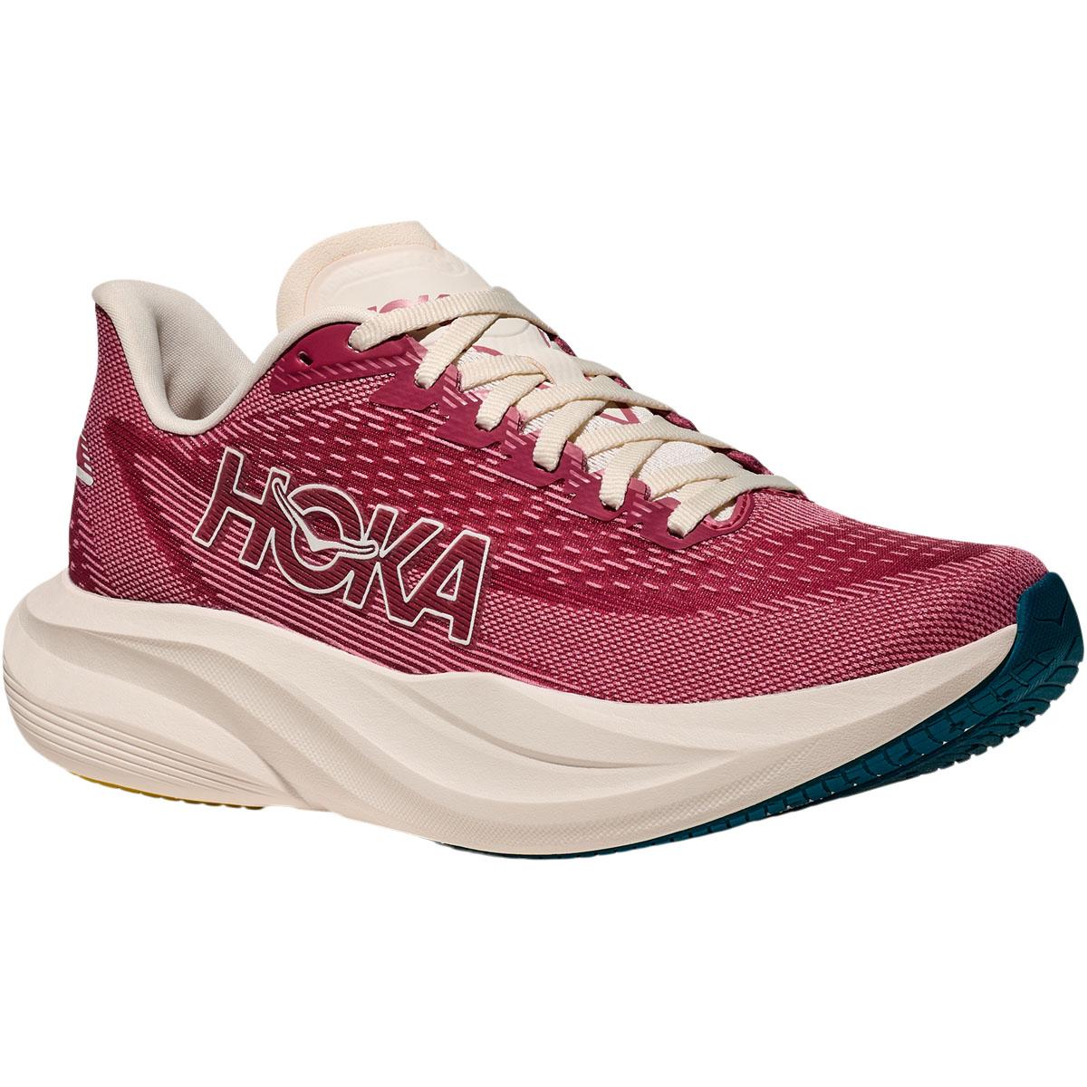 HOKA Mach 7 Joggesko Dame Red/Beige