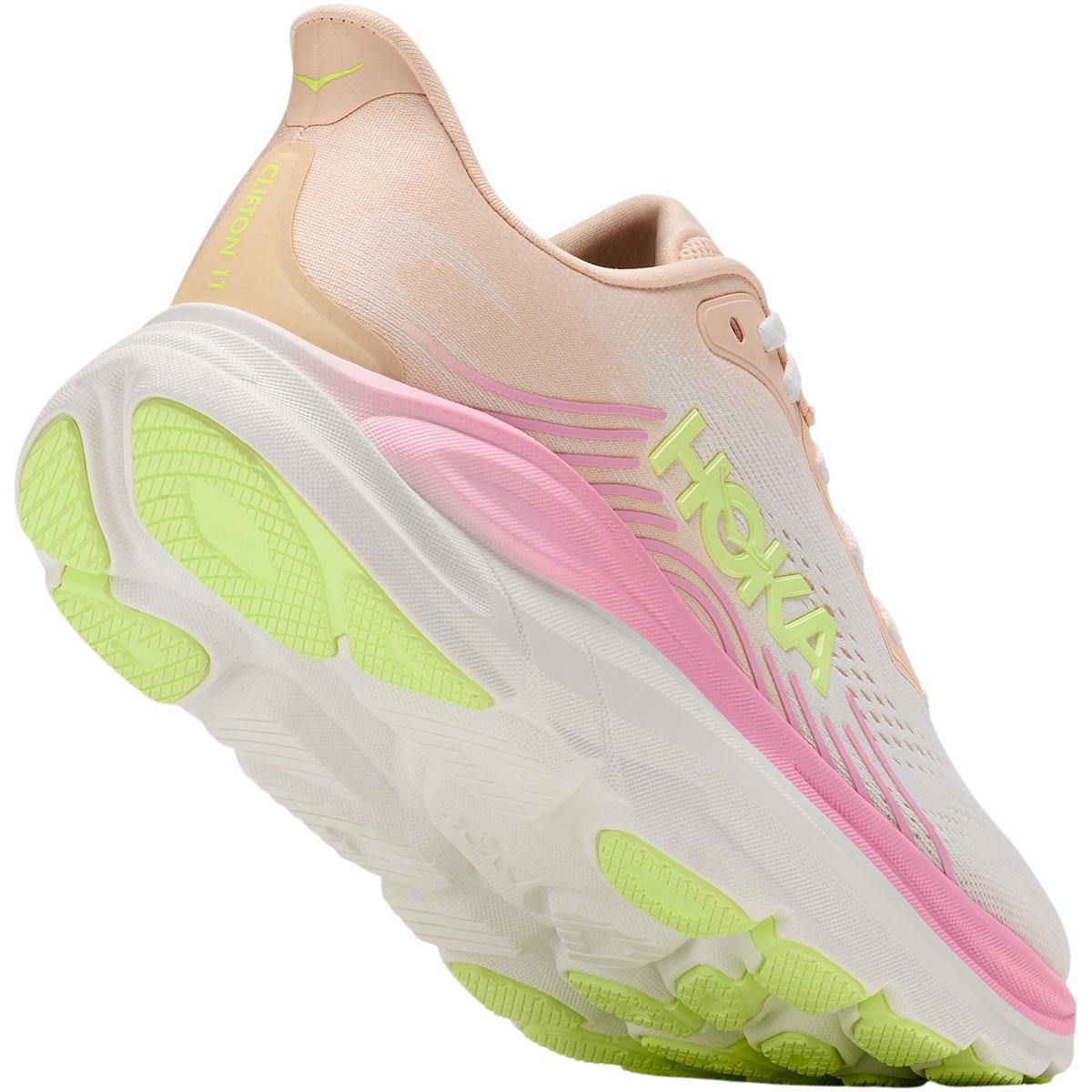 HOKA Clifton 11 Joggesko Dame TANGERINE GLOW / WHITE
