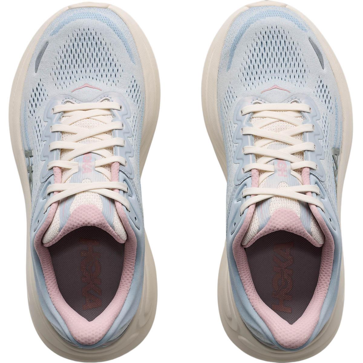 HOKA Bondi 9 Joggesko Dame ALABASTER / MINERAL BLUE