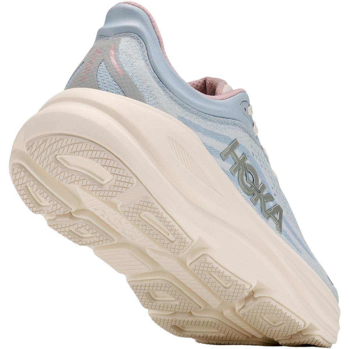 HOKA Bondi 9 Joggesko Dame ALABASTER / MINERAL BLUE