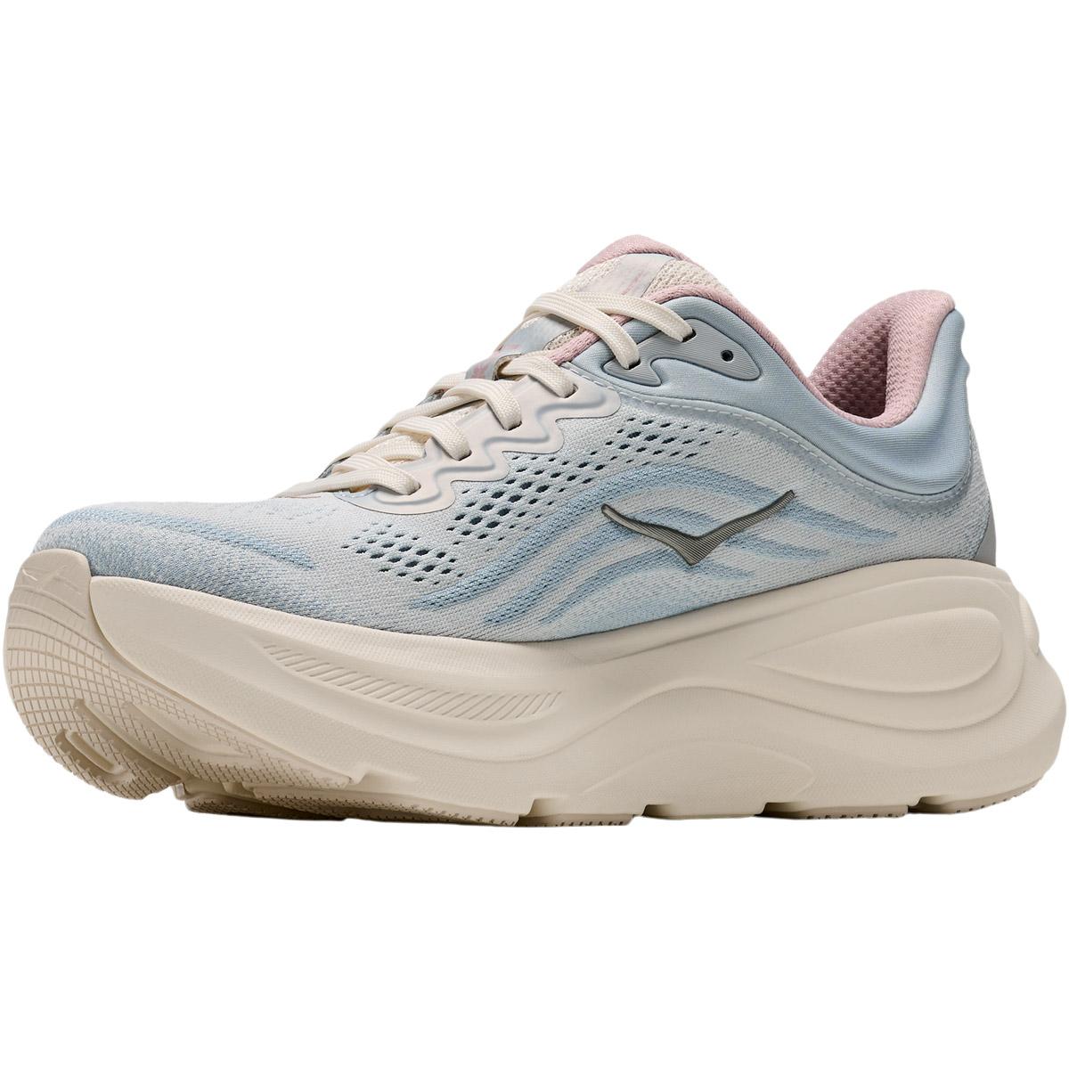HOKA Bondi 9 Joggesko Dame ALABASTER / MINERAL BLUE