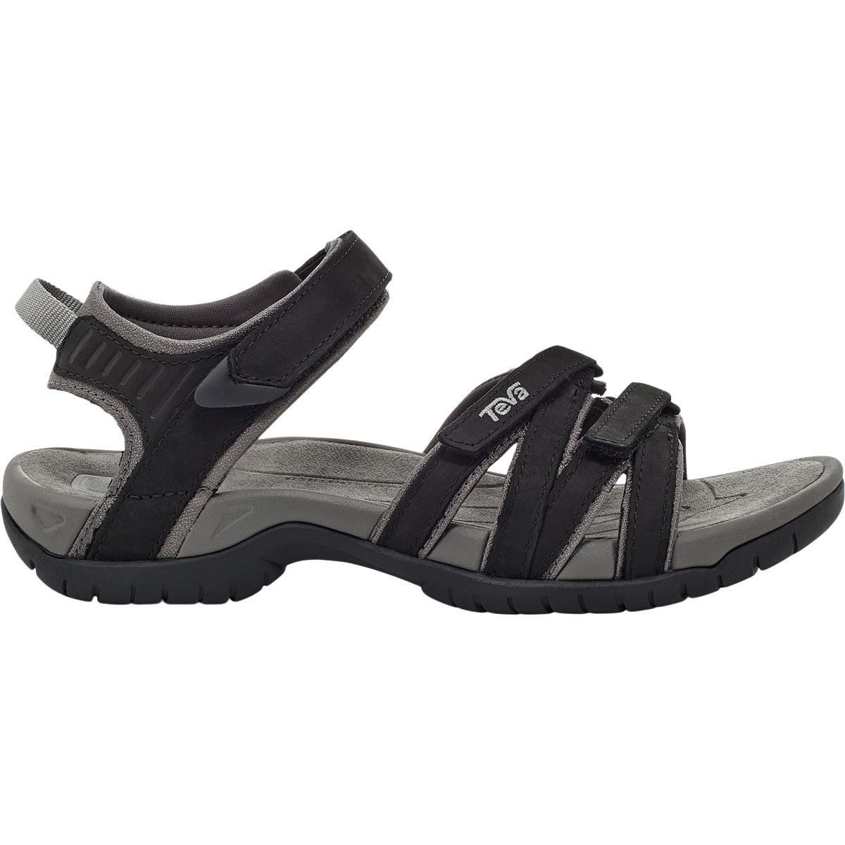 Teva Tirra Leather Sandaler Dame BLACK