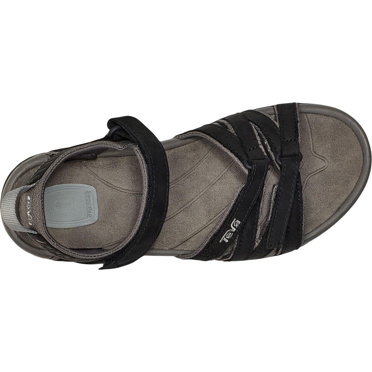 Teva Tirra Leather Sandaler Dame BLACK